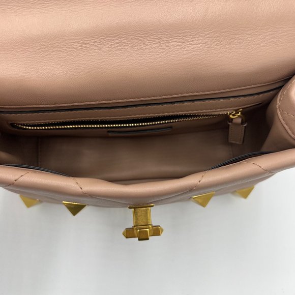 Valentino Medium Roman Stud Shoulder Bag - Picture 13 of 14